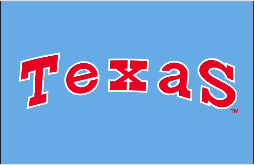Texas Rangers 1976-1982 Jersey Logo iron on transfers for fabric